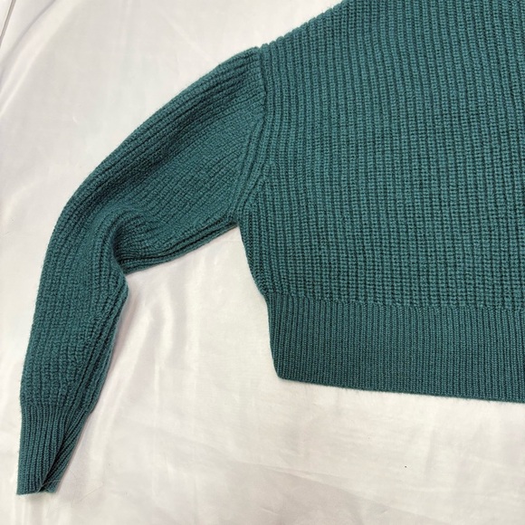 Wilfred By Aritzia Womens Small Cropped Merino Wool Cowl Neck Turtleneck Sweater - Picture 3 of 12